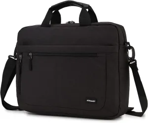 RAVUO 17inch Laptop Bag, Mens Water Resistant Shoulder Messenger Bag Computer Carrying Case Business Briefcase with Organizer Pocket