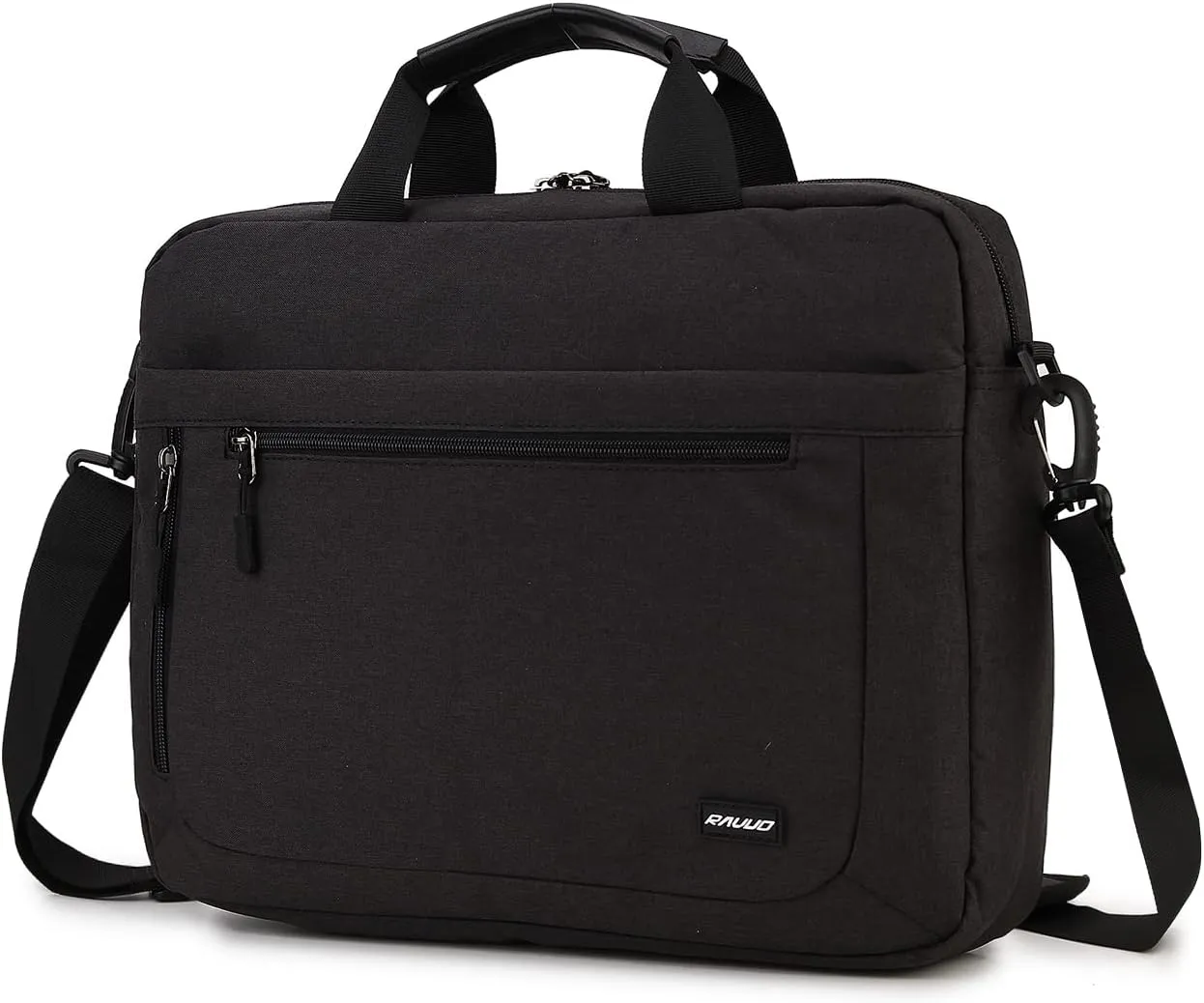 RAVUO 17inch Laptop Bag, Mens Water Resistant Shoulder Messenger Bag Computer Carrying Case Business Briefcase with Organizer Pocket