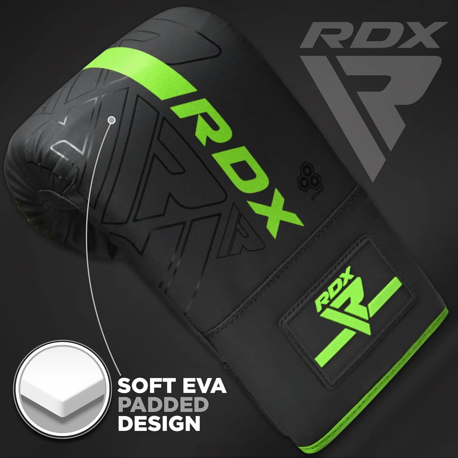 RDX Bag Gloves Boxing Punching Mitts, Maya Hide Leather, Padding, Ventilated Palm, MMA Heavy Punch Training, Muay Thai Kickboxing Focus Pads Double End Speed Ball Workout, Adult Men Women