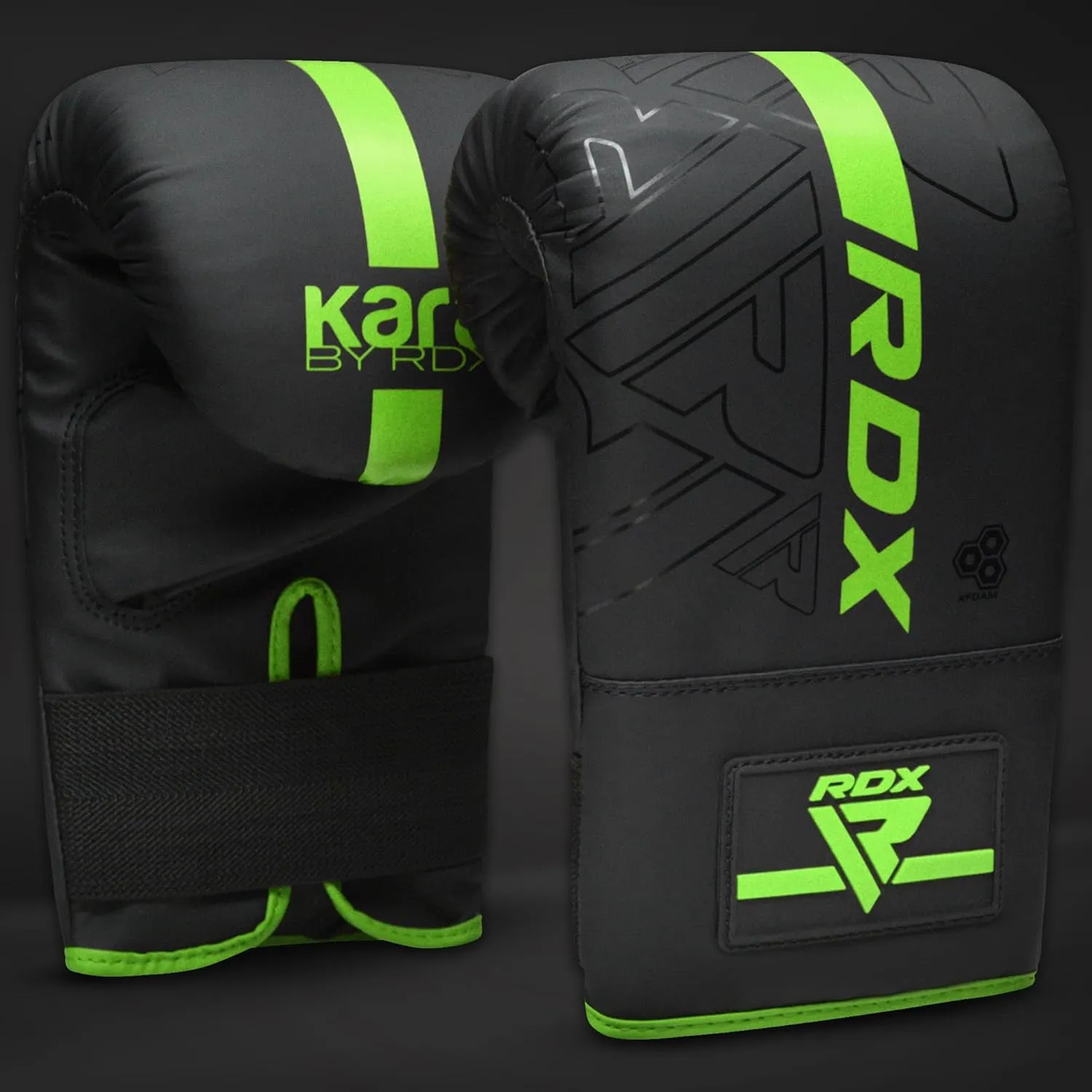 RDX Bag Gloves Boxing Punching Mitts, Maya Hide Leather, Padding, Ventilated Palm, MMA Heavy Punch Training, Muay Thai Kickboxing Focus Pads Double End Speed Ball Workout, Adult Men Women