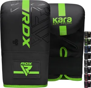 RDX Bag Gloves Boxing Punching Mitts, Maya Hide Leather, Padding, Ventilated Palm, MMA Heavy Punch Training, Muay Thai Kickboxing Focus Pads Double End Speed Ball Workout, Adult Men Women