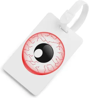 Red Eyeball Travel Luggage Tags Suitcase Labels Baggage Identifiers Luggages ID Holder White-Style