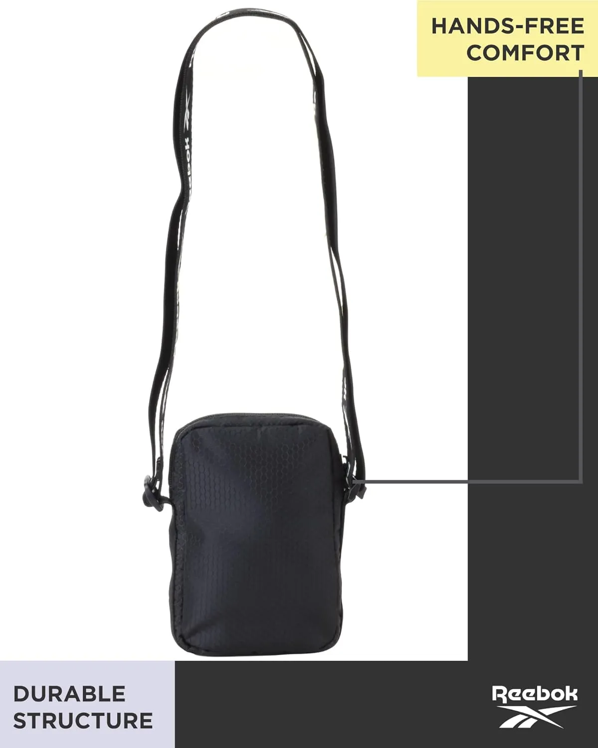 Reebok Womens Crossbody Bag - Lightweight Small Crossbody Bags for Women, Compact Casual Sling Shoulder Bag for Everyday Use