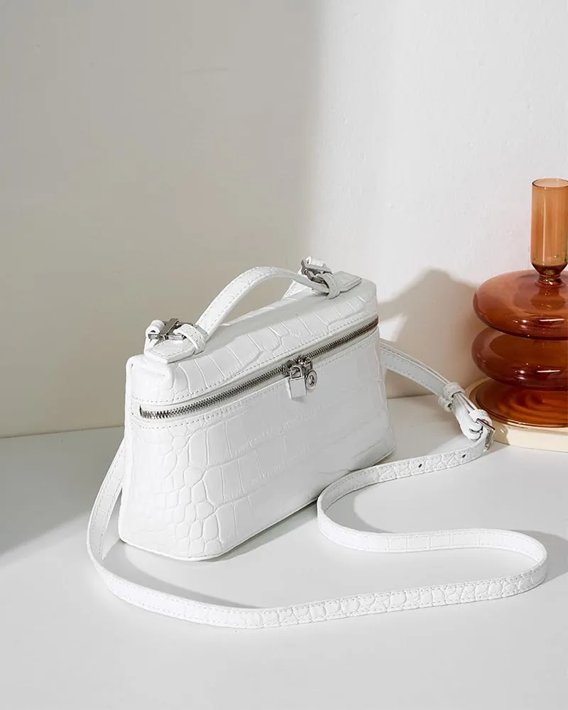 Rejolly Crossbody Bag for Women Small Top-Handle Pouch Purse Designer Shoulder Handbag Quiet Luxury Leather Trendy Purse