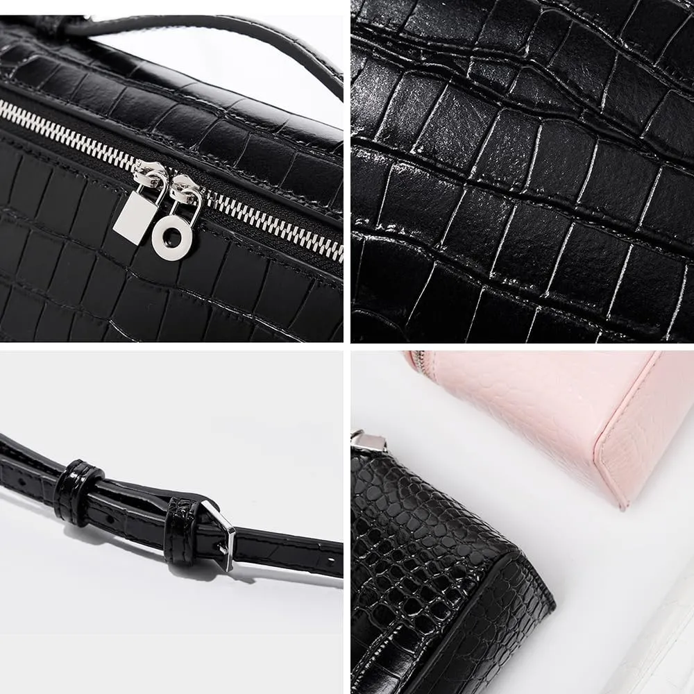 Rejolly Crossbody Bag for Women Small Top-Handle Pouch Purse Designer Shoulder Handbag Quiet Luxury Leather Trendy Purse