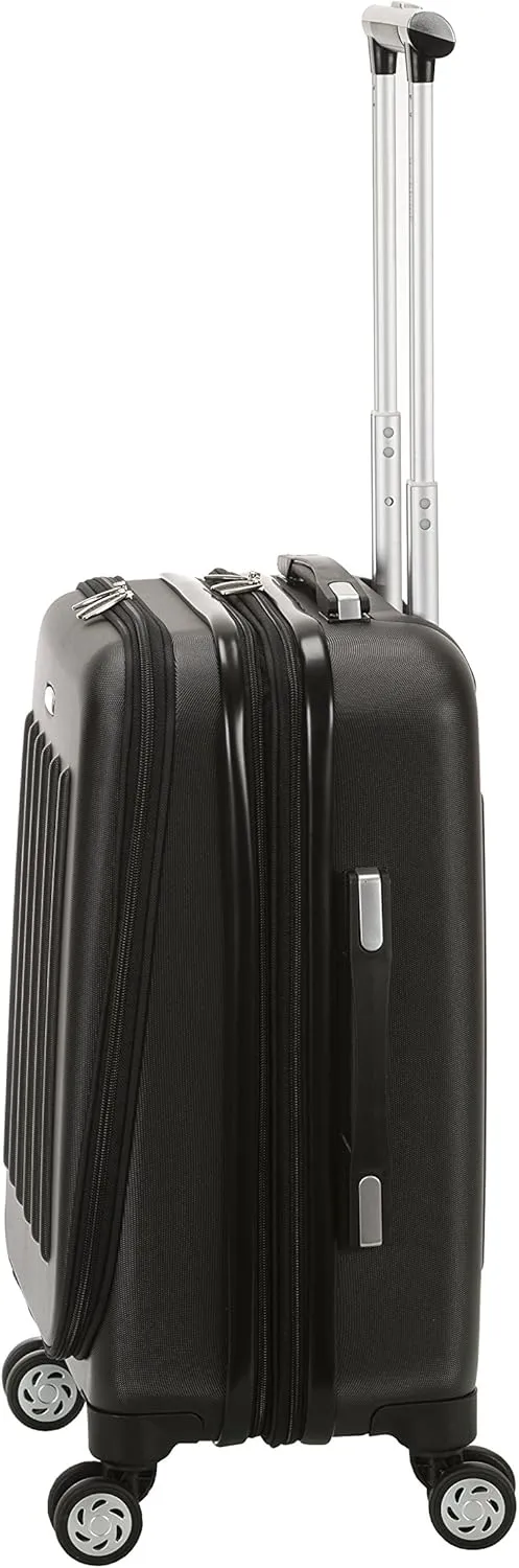 Rockland Titan Hardside Spinner Luggage, Black, Carry-On 19-Inch