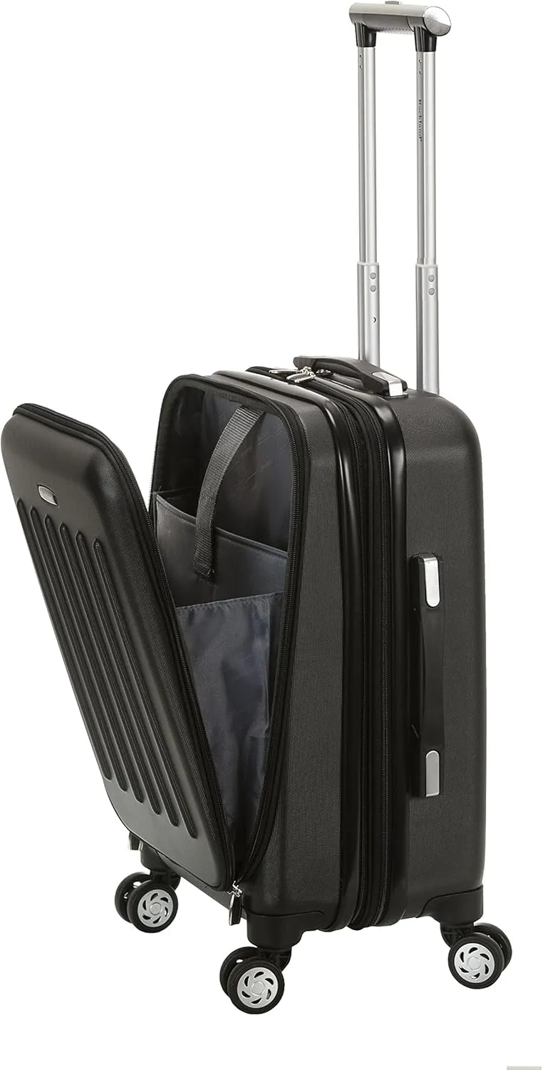 Rockland Titan Hardside Spinner Luggage, Black, Carry-On 19-Inch