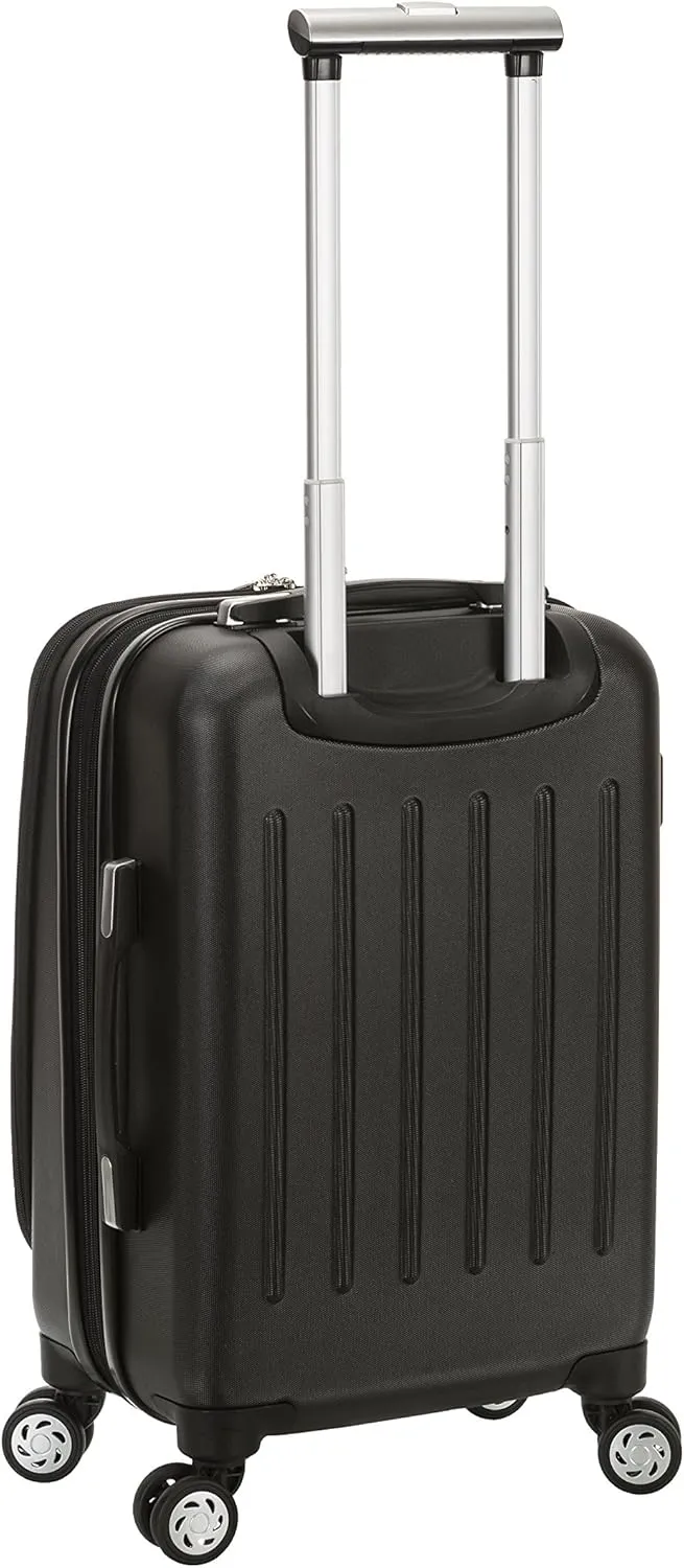 Rockland Titan Hardside Spinner Luggage, Black, Carry-On 19-Inch