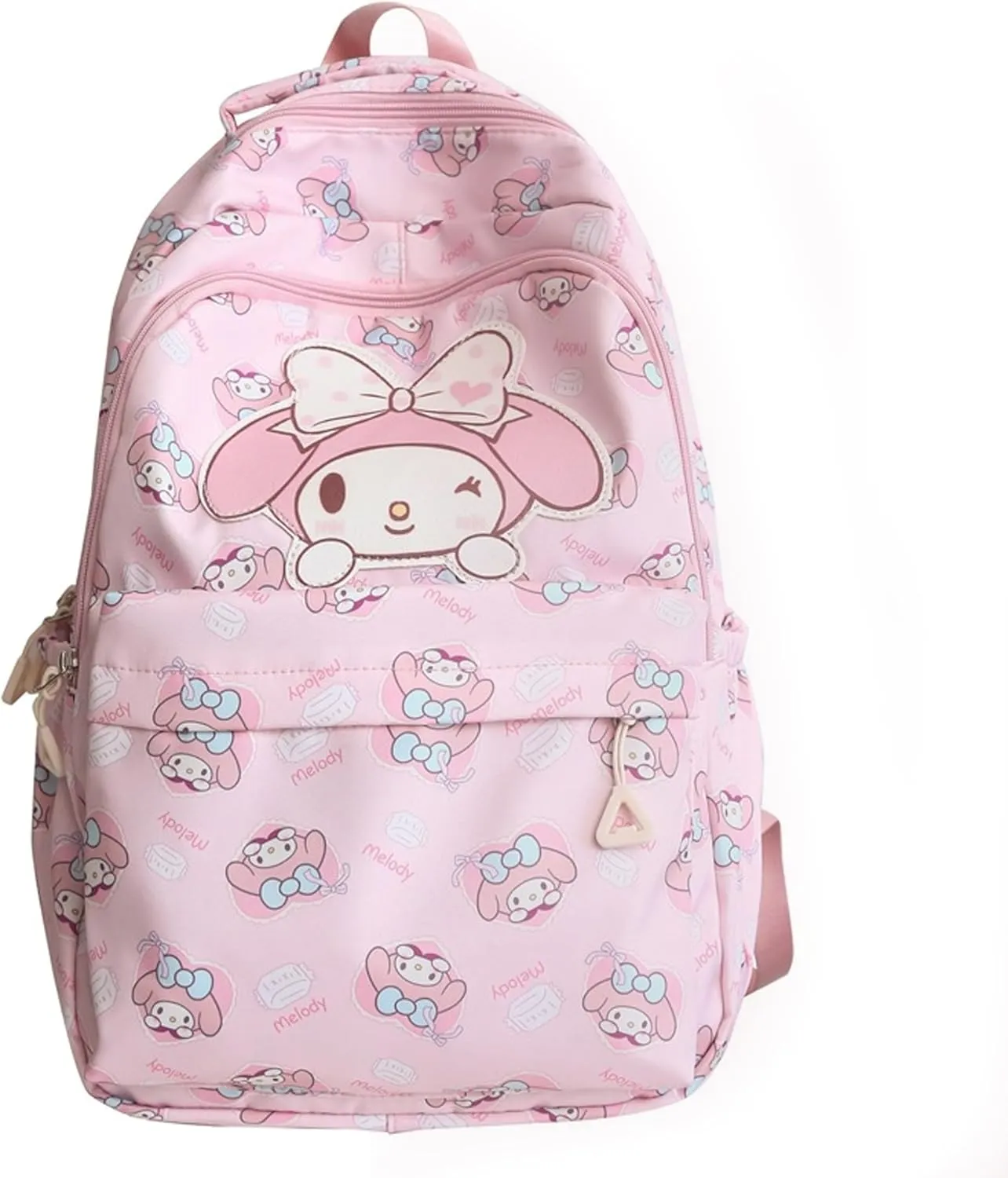 Roffatide Anime Backpack for Girls All Over Print Casual School Backpack Laptop Backpack Travel Hiking Rucksack Pink