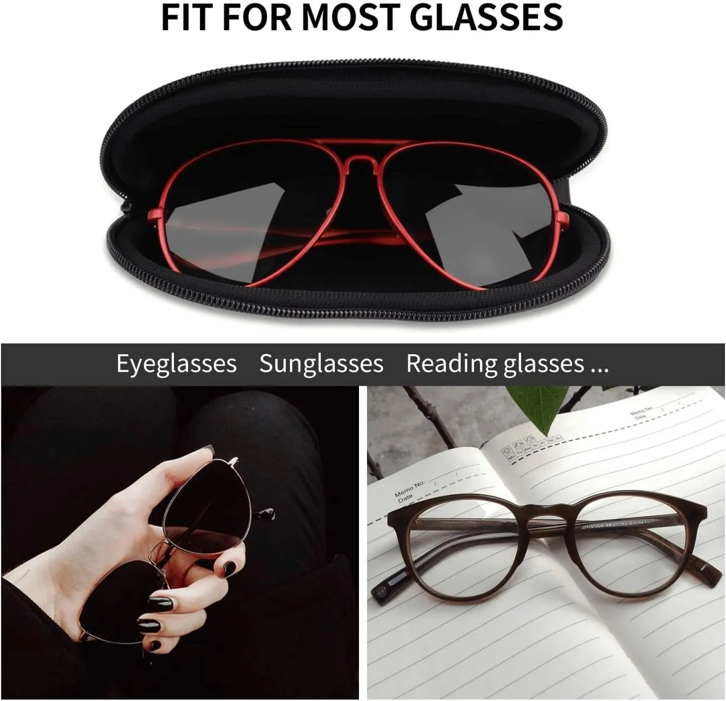Rooster On Wood In Farmland Fashion Eyeglasses Bag Soft Glasses Bag,Portable Sunglasses Case Travel For Women Men Use