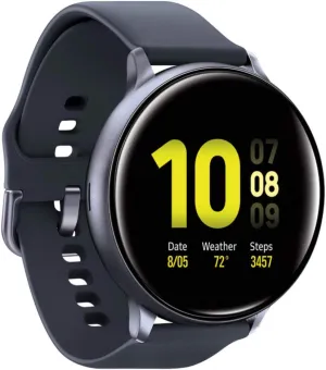 Samsung Galaxy Watch Active2 (44mm), Aqua Black, US Version (Renewed)
