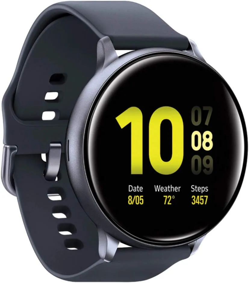 Samsung Galaxy Watch Active2 (44mm), Aqua Black, US Version (Renewed)