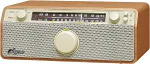 Sangean WR-12 AM/FM/Aux-in Stereo Analog Wooden Cabinet Radio (Walnut)