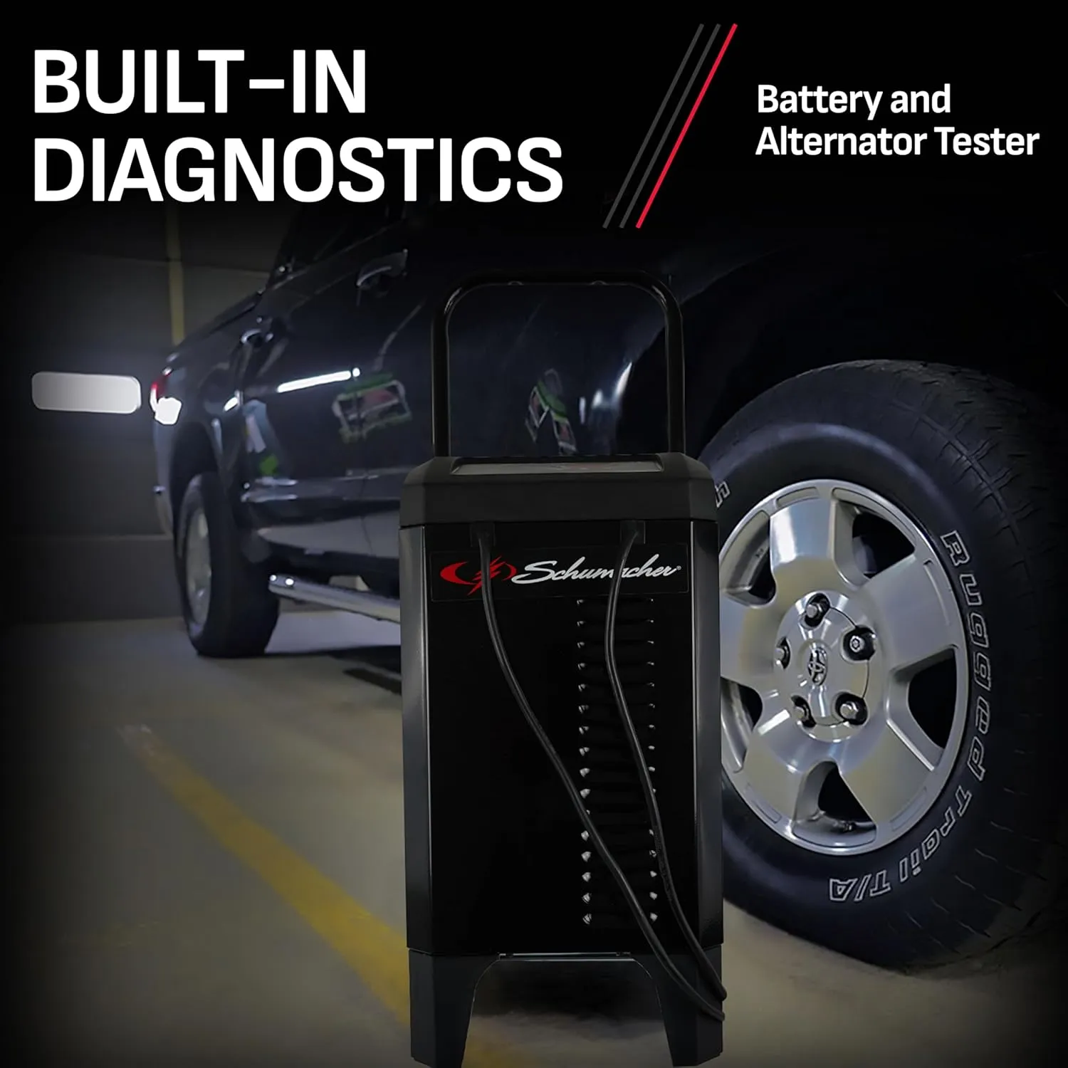 Schumacher Electric Fully Automatic Battery Charger & Engine Starter - 6/12 Volt Car Battery Charger, 200 Amp Engine Start & 40 Amp Boost - Alternator Tester with Multi-Stage Charging SC1309