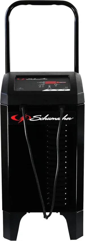 Schumacher Electric Wheeled Battery Charger and Engine Starter, SC1353, 6-in-1, Fully Automatic, with Diagnostics, 200 Cranking Amps, 40 Amp Boost Mode, 6V, 12V, for Car, Truck, and Marine Batteries