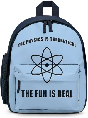 Science Physics Physicist Small Travel Laptop Backpack Casual Daypack with Side Pockets for Shopping Work