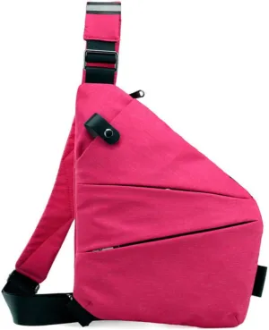 Scotry Anti-theft Slim Sling Bags for Women & Men, Crossbody Chest Shoulder Bags with Pockets, Water Resistance Travel