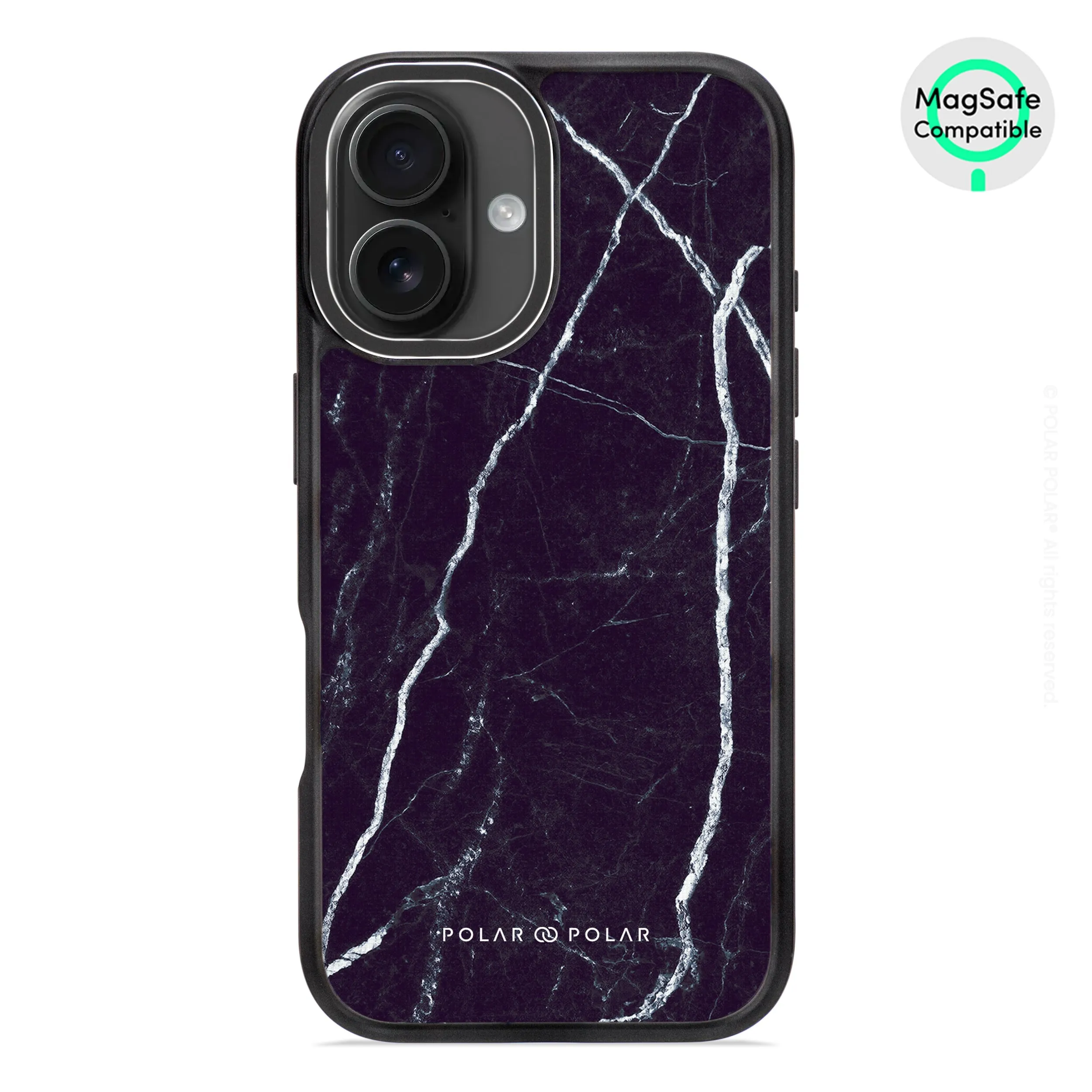 Secret Dark - iPhone 16 Frosted Black Bumper MagSafe Case