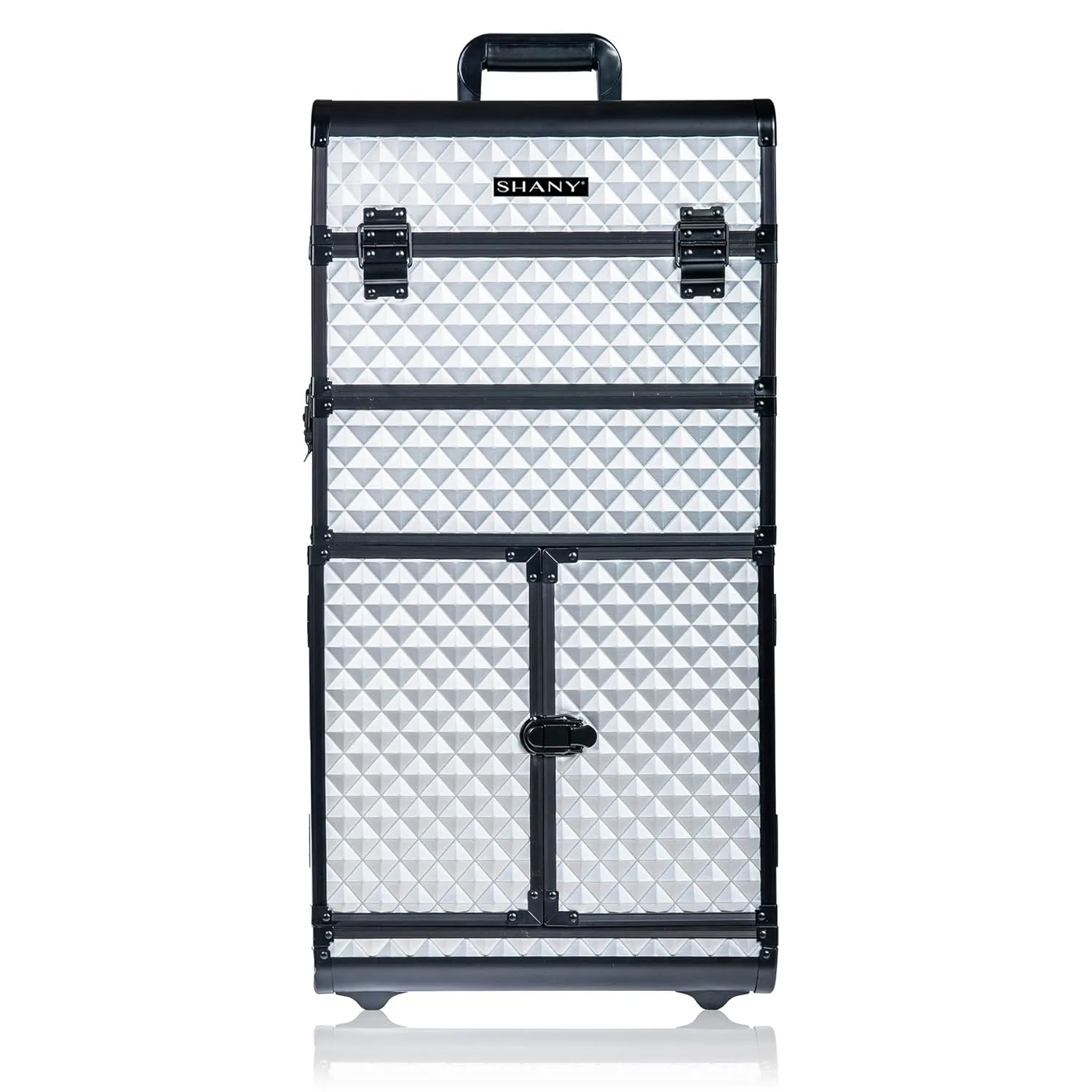 SHANY REBEL Series Pro Makeup Artists Rolling Train Case - Trolley Case - Metallic Bond