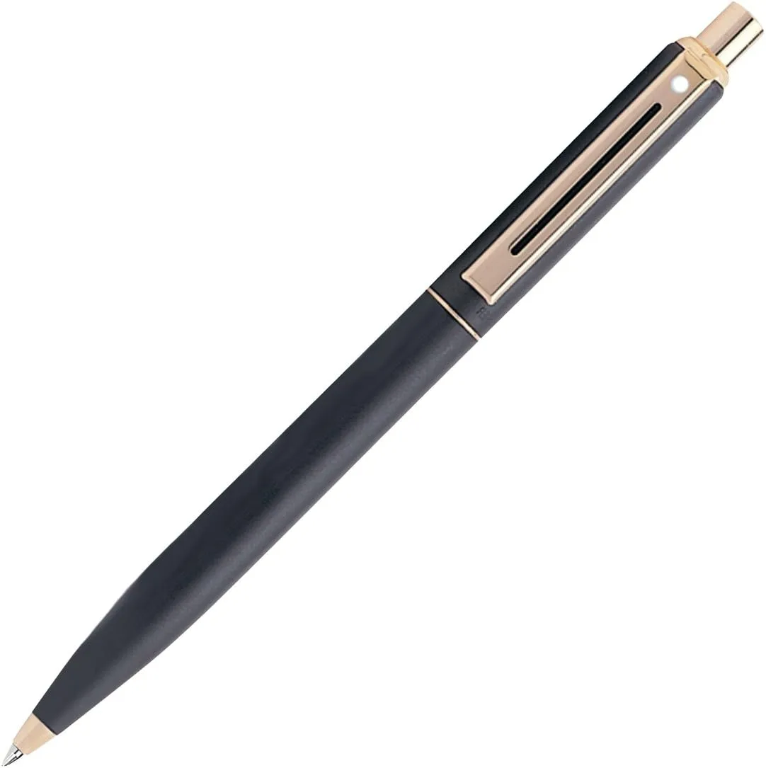 Sheaffer Sentinel Gold Tone Trim Ballpoint, Matt Black Cap & Barrel (E232751)
