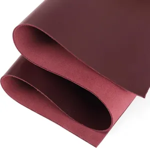 Shkira 12''X24'' Tooling Leather Square - 2.0MM Burgundy Sheets for Crafts - Leather Sheets for Crafts Tooling Sewing Hobby - Thick Cowhide Pieces - Fabric for Crafting