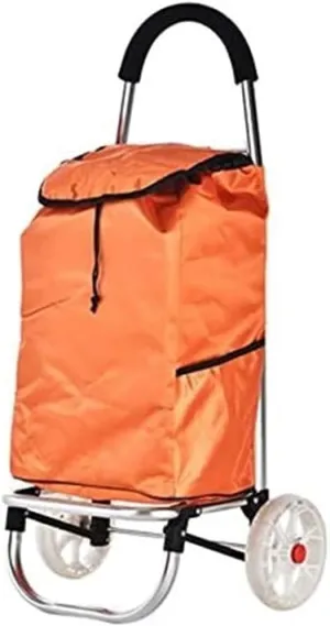 Shopping Trolley Shopping Cart Lightweight Foldable Shopping Cart Trolley Bag Wheeled Heavy Duty Collapsible Grocery Cart Condo Apartment (Color : D)