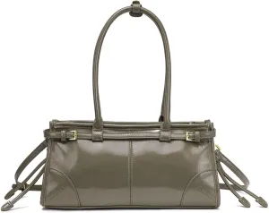 Shoulder Bags for Women Women's Crossbody Bag Soft Faux Leather Zipper Closure Detachable Long Strap