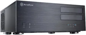 SilverStone Technology Home Theater Computer Case with Aluminum Front Panel for E-ATX/ATX/Micro-ATX Motherboards GD08B