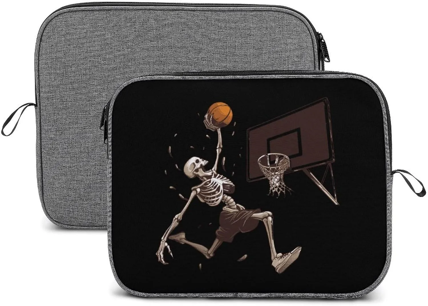 Skeleton Basketball Slam Dunk Laptop Bag Protective Laptop Sleeve Bag Briefcase Carrying Case Handbags for Men Women