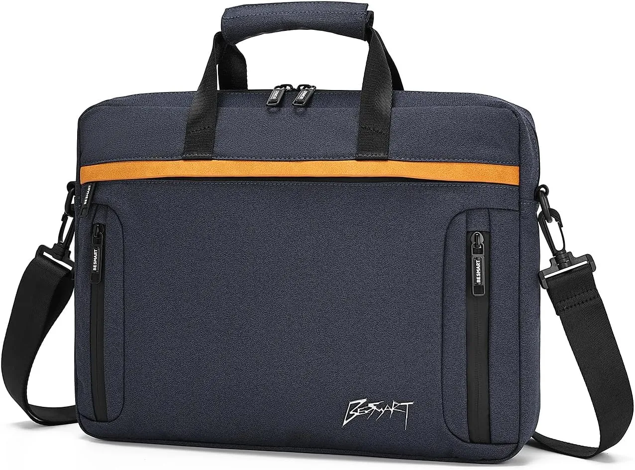 Slim Laptop Bag 15.6 Inch Laptop Briefcase for Women & Men, Waterproof Shoulder Bags