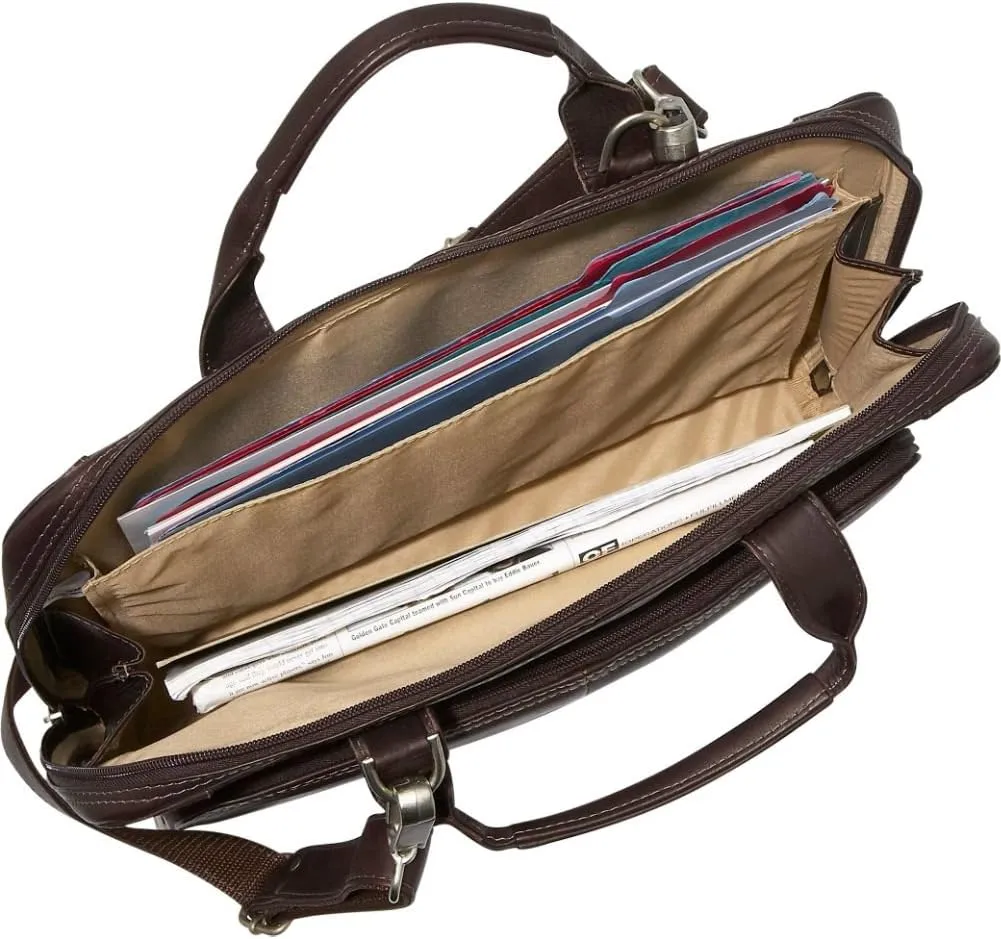 Slim Modern Portfolio, Chocolate, One Size