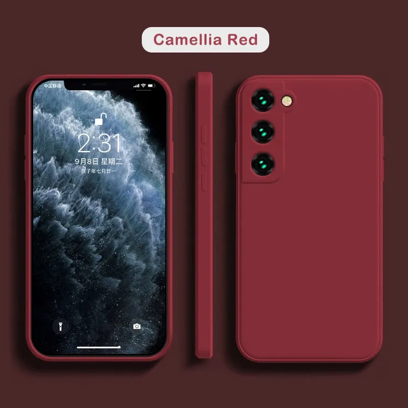 Soft Liquid Silicone Case For Samsung Galaxy