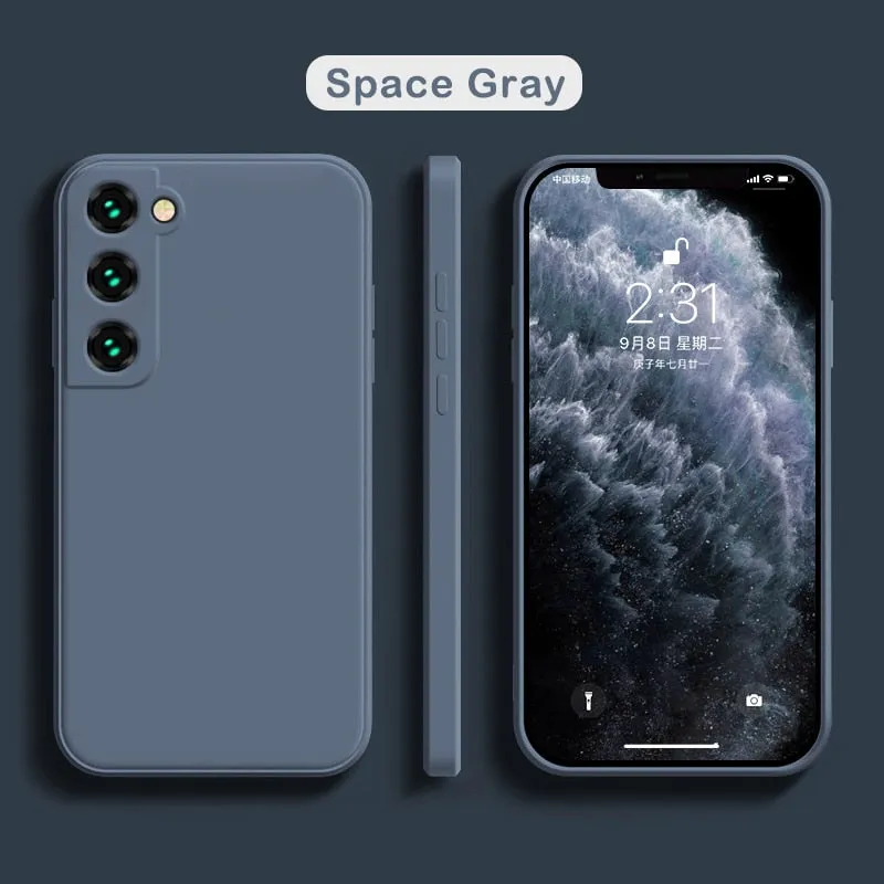 Soft Liquid Silicone Case For Samsung Galaxy