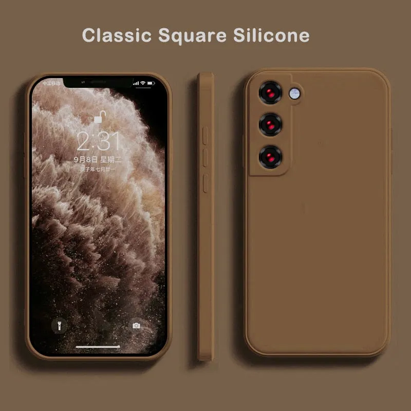 Soft Liquid Silicone Case For Samsung Galaxy