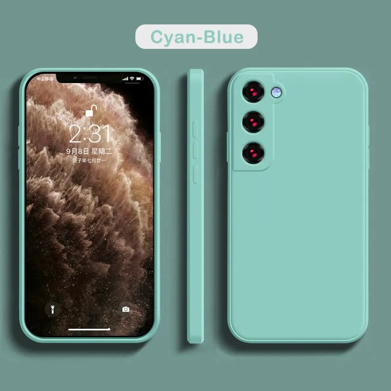 Soft Liquid Silicone Case For Samsung Galaxy