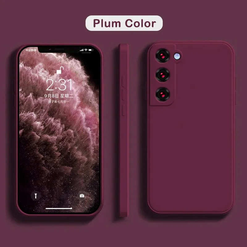 Soft Liquid Silicone Case For Samsung Galaxy