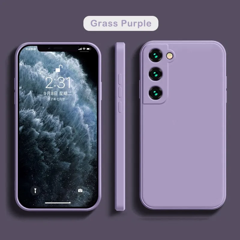 Soft Liquid Silicone Case For Samsung Galaxy