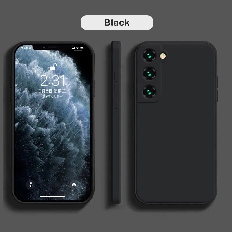 Soft Liquid Silicone Case For Samsung Galaxy