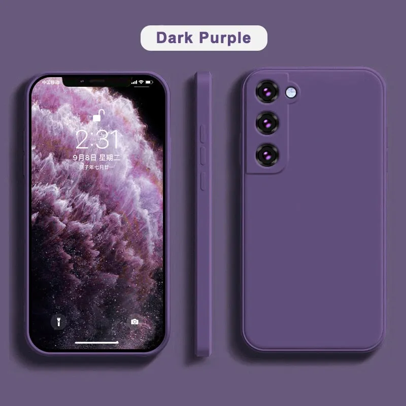 Soft Liquid Silicone Case For Samsung Galaxy