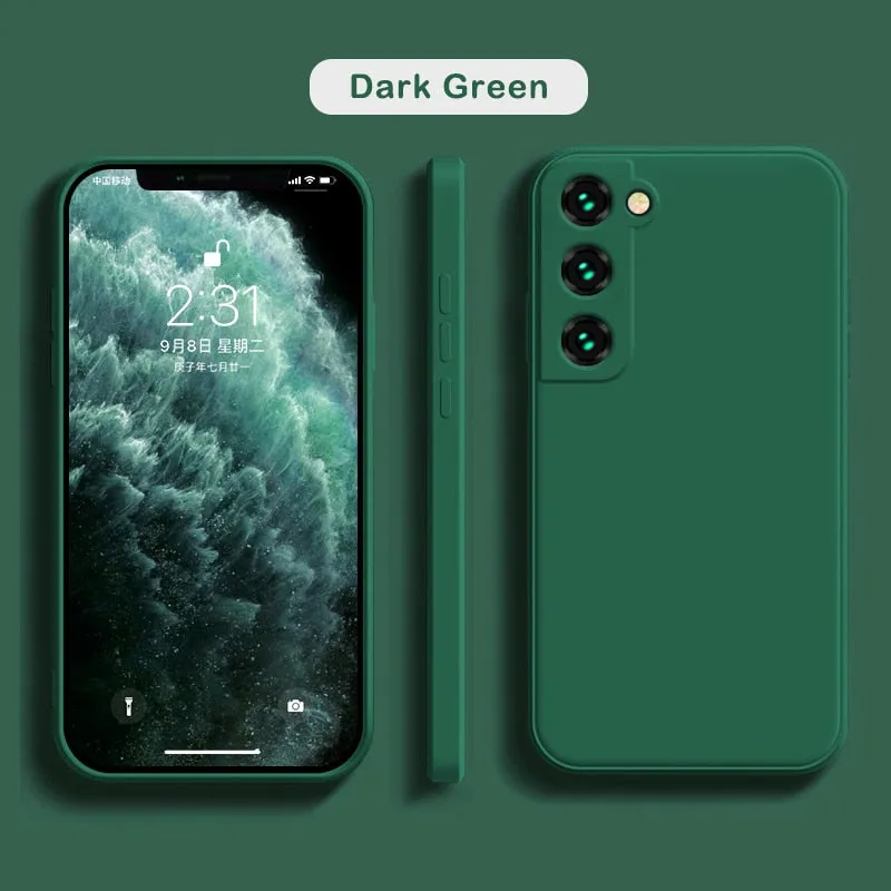 Soft Liquid Silicone Case For Samsung Galaxy