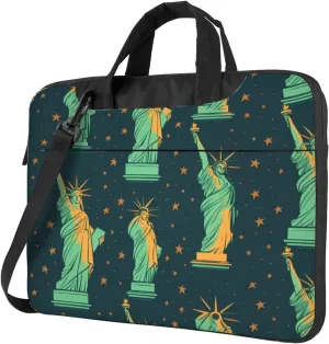 statue of liberty in nyc Prints Laptop Bag - with Soft Interior, Multiple Pockets - Ideal for Men, Travel and Business
