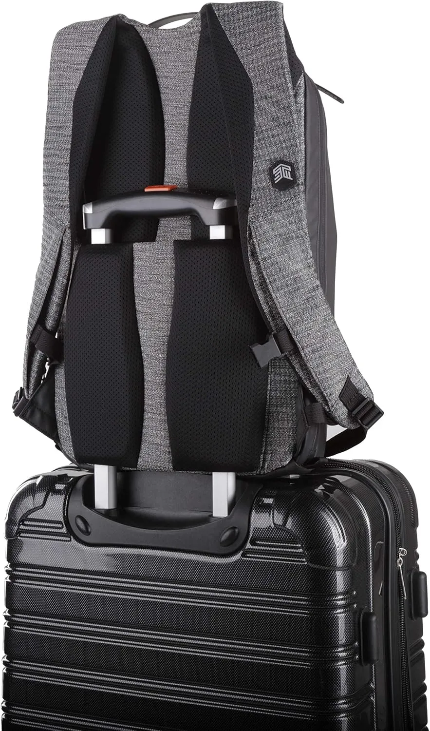 STM Myth 18L Laptop Backpack - Durable, Stylish, and Laptop Backpack with Pockets - Fits 15-Inch Laptop and 16-Inch MacBook Pro with Laptop Protection - Granite Black (stm-117-186P-01)