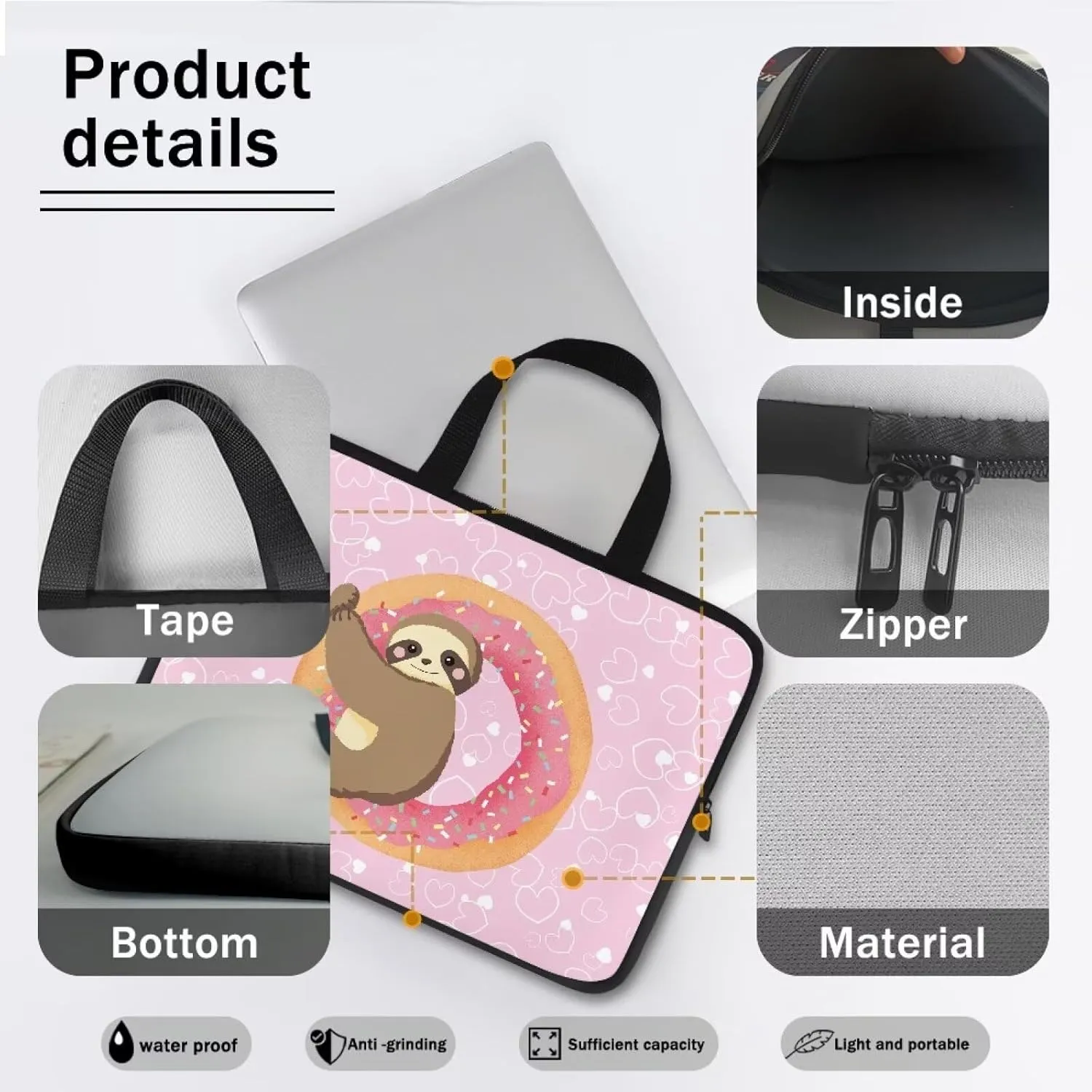 Stylish Laptop Bag for Women 15.6In,17.3In Laptop Carrying Case for Men,Laptop Sleeve Bag Laptop Shoulder Bag Holder