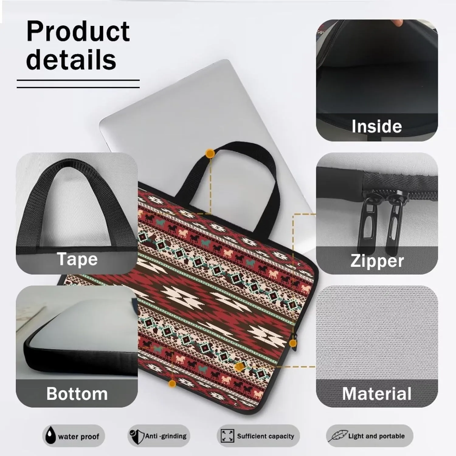 Stylish Laptop Bag for Women 15.6In,17.3In Laptop Carrying Case for Men,Laptop Sleeve Bag Laptop Shoulder Bag Holder