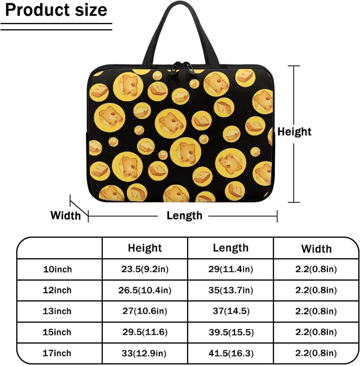 Stylish Laptop Tote Bag for 10-17 inch Notebook,Mens Laptop Carrying Case Laptop Sleeve Bag