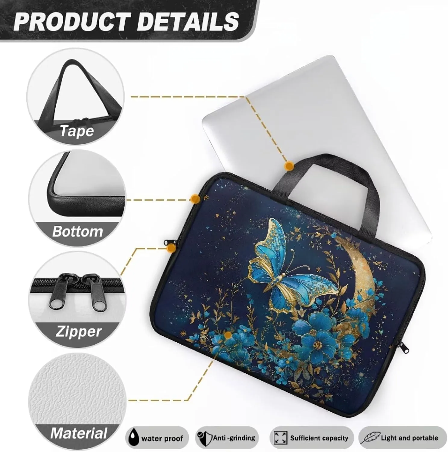 Stylish Laptop Tote Bag,Laptop Carrying Bag for Men,Computer Bag,Laptop Sleeve Bag for Women