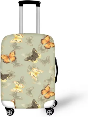 Suitcase Cover, Fashion Suitcase Protective Covers Anti-Theft & Acratchproof Travel Baggage Protector Portable Zipper Design for Luggage Travel Cases Butterfly