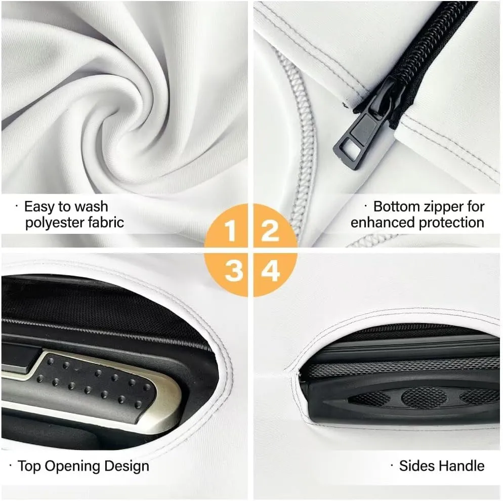 Suitcase Cover, Fashion Suitcase Protective Covers Anti-Theft & Acratchproof Travel Baggage Protector Portable Zipper Design for Luggage Travel Cases Butterfly
