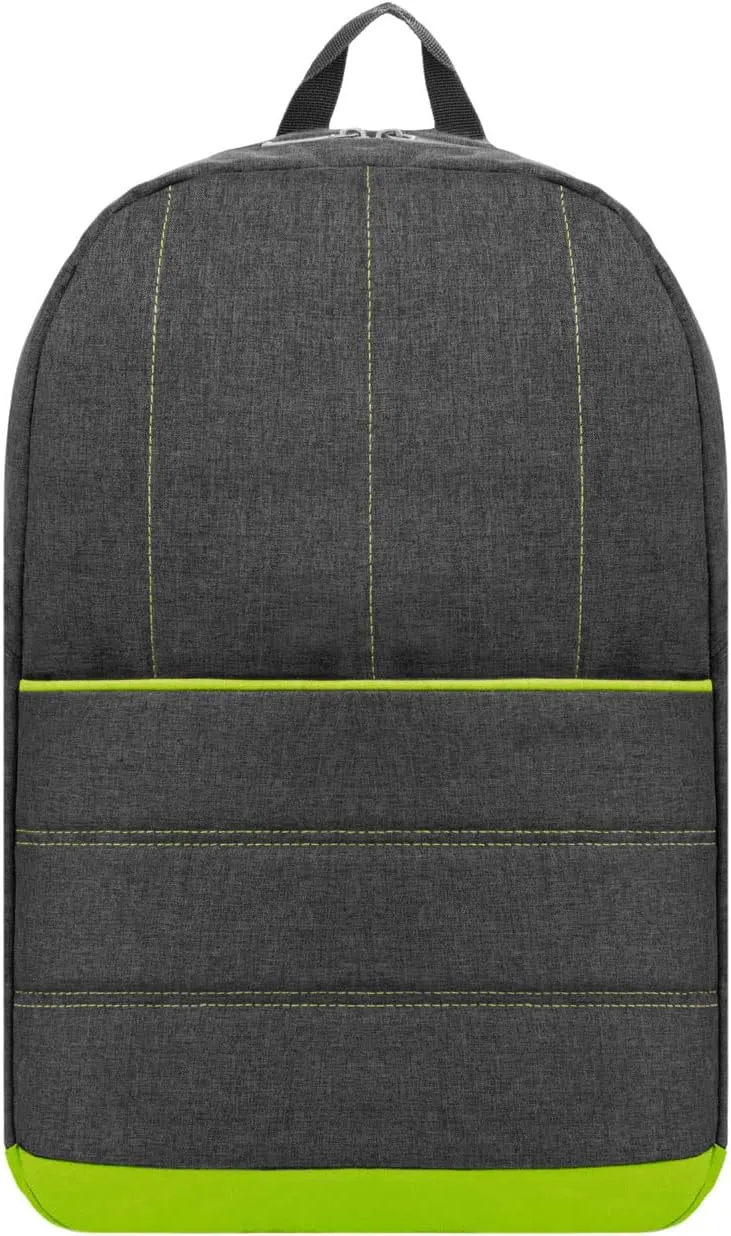 sumac travel friendly 15" laptop backpack with front accessory pocket and side pouch for 15" macbook air/pro m1/m2