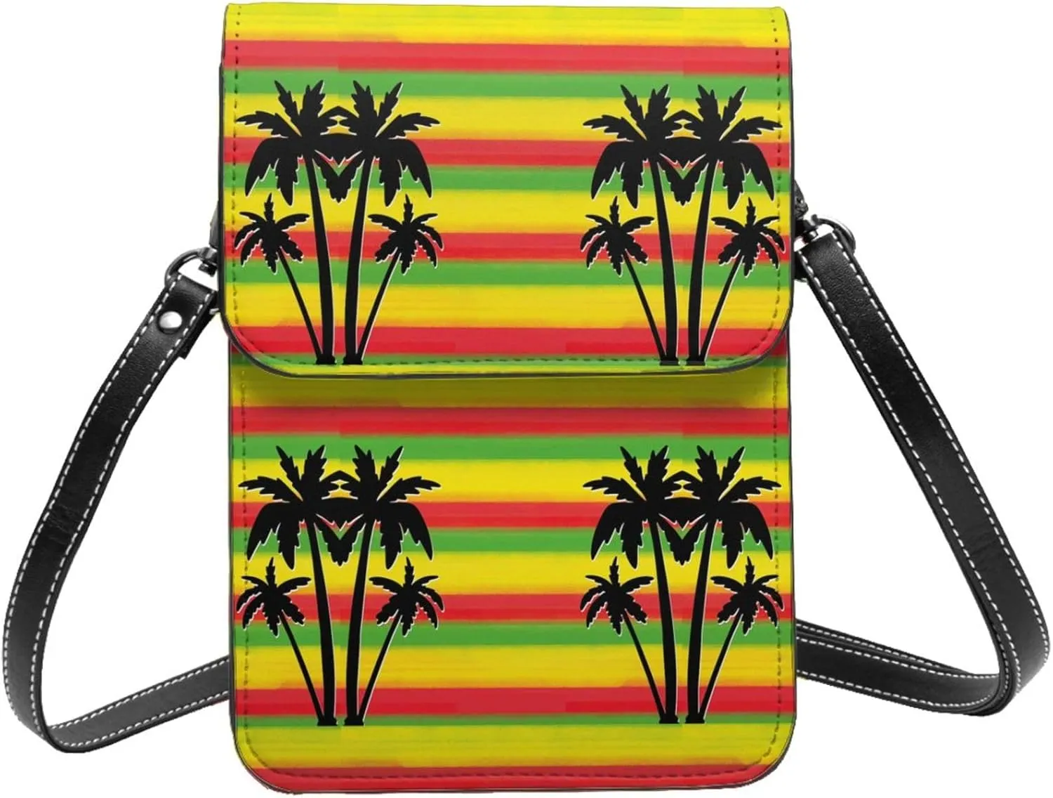 Sunflower Leather Crossbody Cell Phone Purse Small Wallet Bags Adjustable Phone Bag for Women